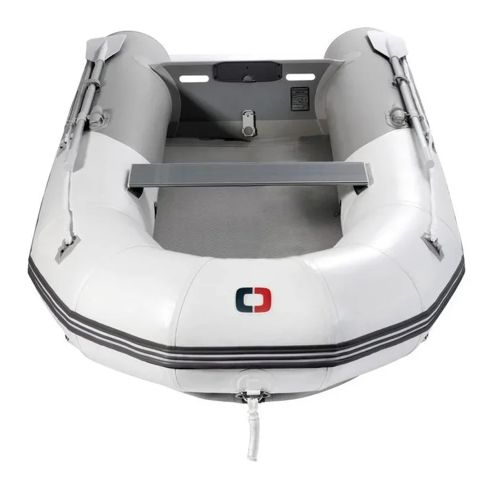 Osculati 2.7m Inflatable Deck Floor Dinghy for 4 People – Lightweight, Compact, Ready-to-Use with Oars, Inflater, Repair Kit, and Carrying Bag