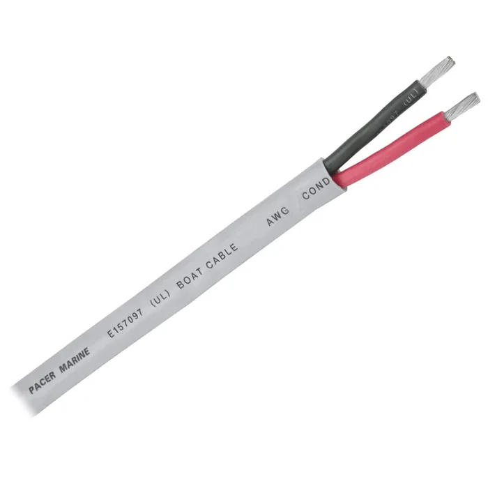 Pacer 10/2 AWG Round Cable – Black/Red – 250′