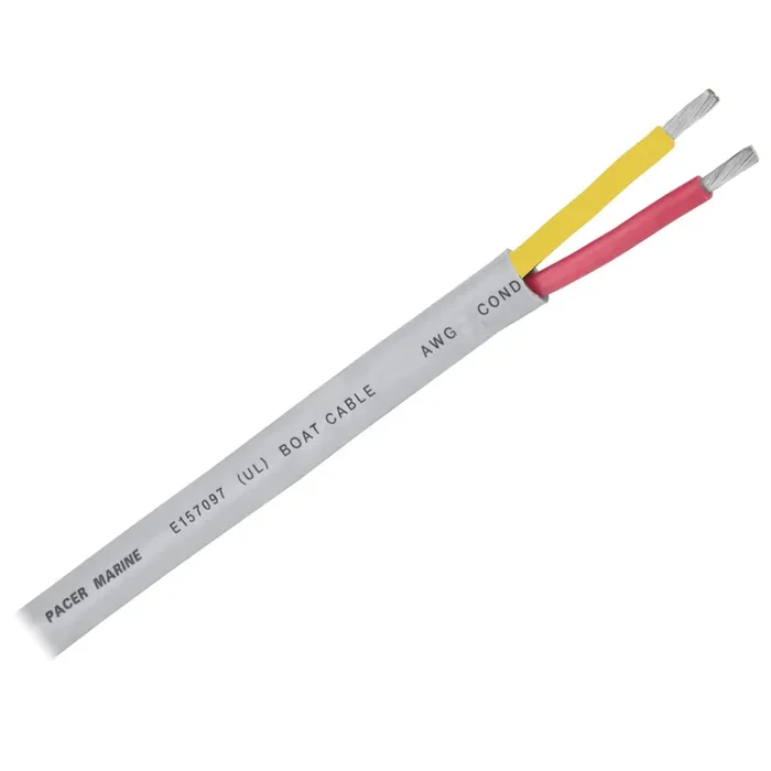 Pacer 10/2 AWG Round Safety Duplex Cable – Red/Yellow – 100‘ – WR10/2RYW-100