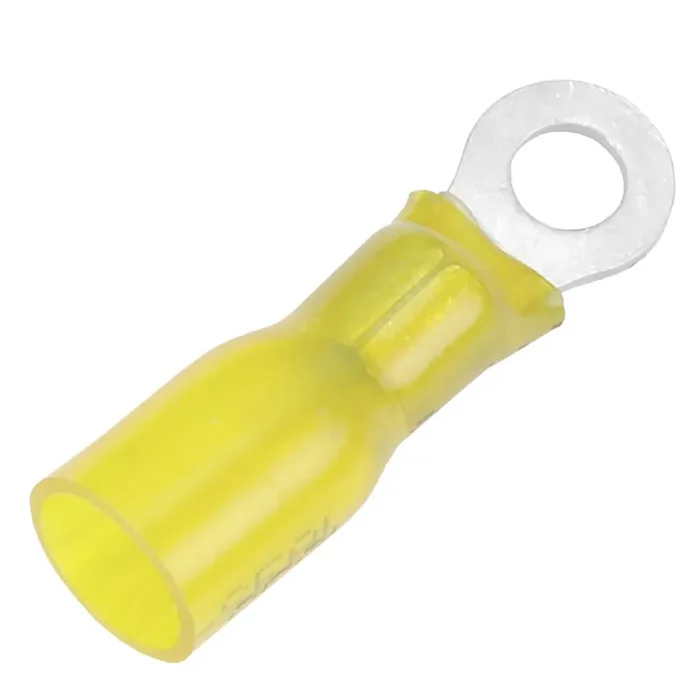 Pacer 12-10 AWG Heat Shrink Ring Terminal – 8 Stud Size – 100 Pack – TE10-8R-100