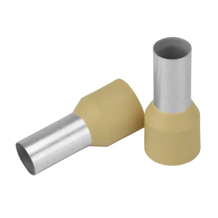 Pacer Beige 2 AWG Wire Ferrule – 16mm Length – 10 Pack [TFRL2-16MM-10]