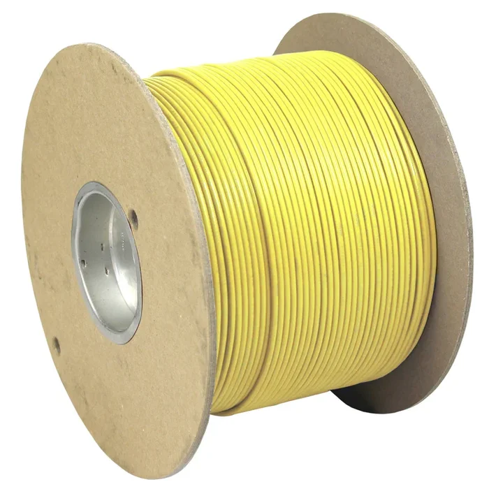 Pacer Yellow 18 AWG Primary Wire – 1,000′