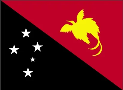 Papua New Guinea Courtesy Flag