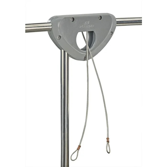Plastimo Outboard Engine Support with Stainless Steel Cable – Durable Fiberglass Reinforced Polyamide Module for 5HP Engines up to 30kg, Compatible with Ø25mm Pipes