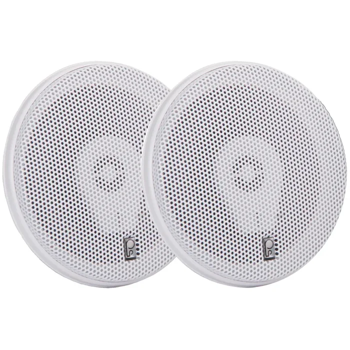 Poly-Planar 6″ Titanium Series 3-Way Marine Speakers – (Pair)White