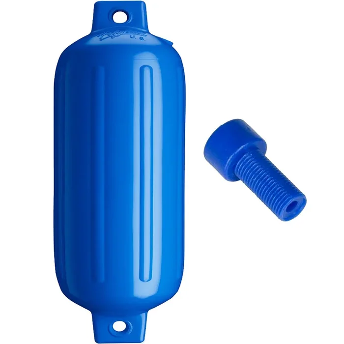 Polyform G-6 Twin Eye Fender 11″ x 30″ – Blue w/Air Adapter