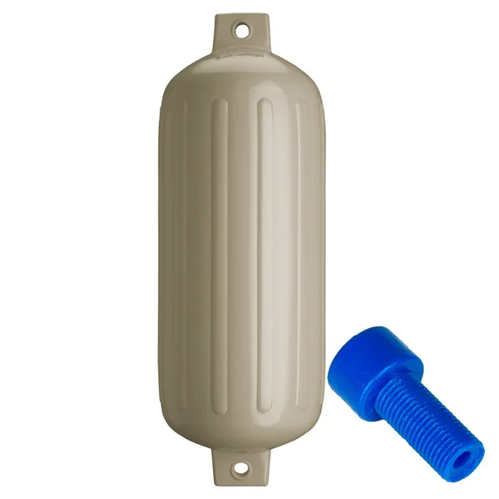 Polyform G-6 Twin Eye Fender 11″ x 30″ – Sand w/Adapter [G-6 SAND W/AIR ADAPTER]