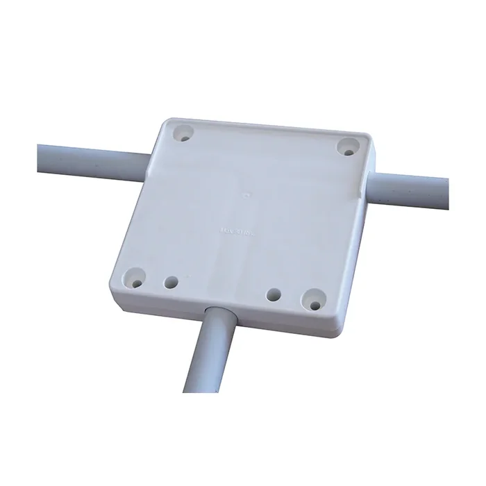 Premium Outboard Motor Bracket for Tubes Ø 22/25 mm – Supports Up to 10 HP – Durable White Plastic – Dimensions 175×165 mm