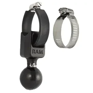 RAM Mount 1.5in Ball Base with Strap 0.5in – 2in Diameter