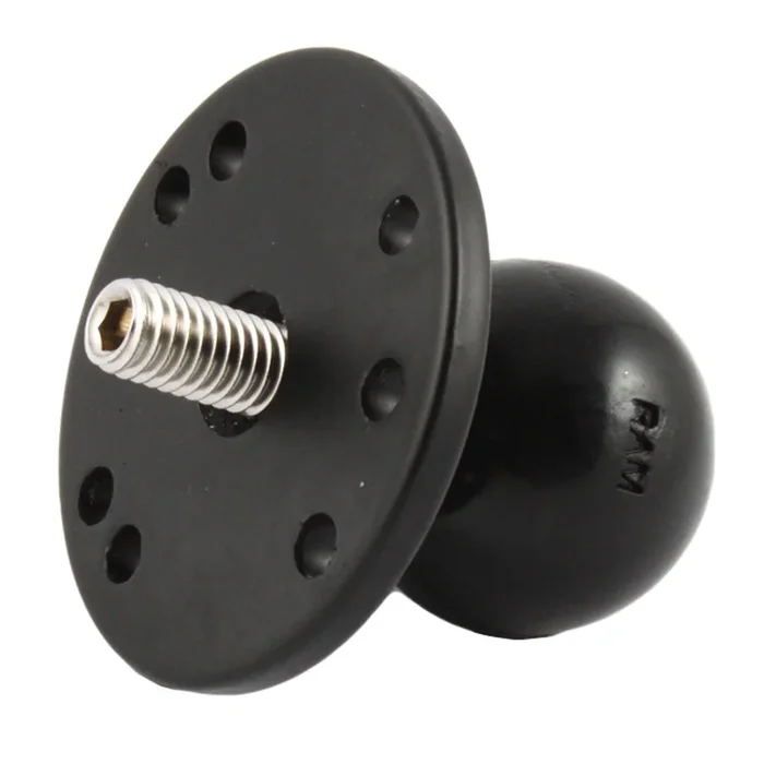 RAM Mount 2.5″ Round Base w/1.5″ Ball & 3/8″-16 Threaded Male Post f/Cameras