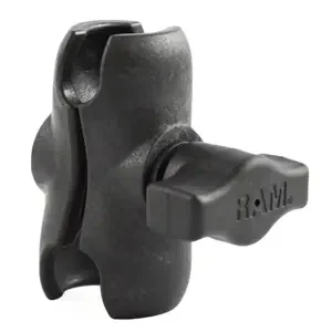 RAM Mount Composite Short Double Socket Arm for 1in Ball