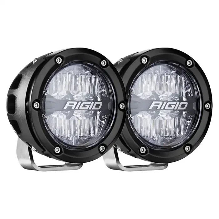 RIGID Industries 360-Series RGBW 4″ Offroad Lamp Drive Beam w/RGBW Backlight Pods – Set of 2