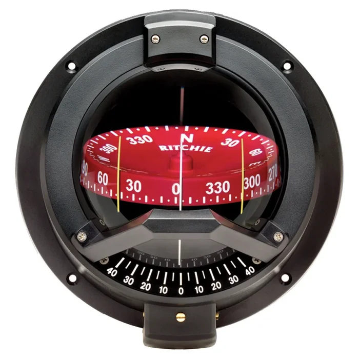 Ritchie BN-202 Navigator Compass – Bulkhead Mount – Black