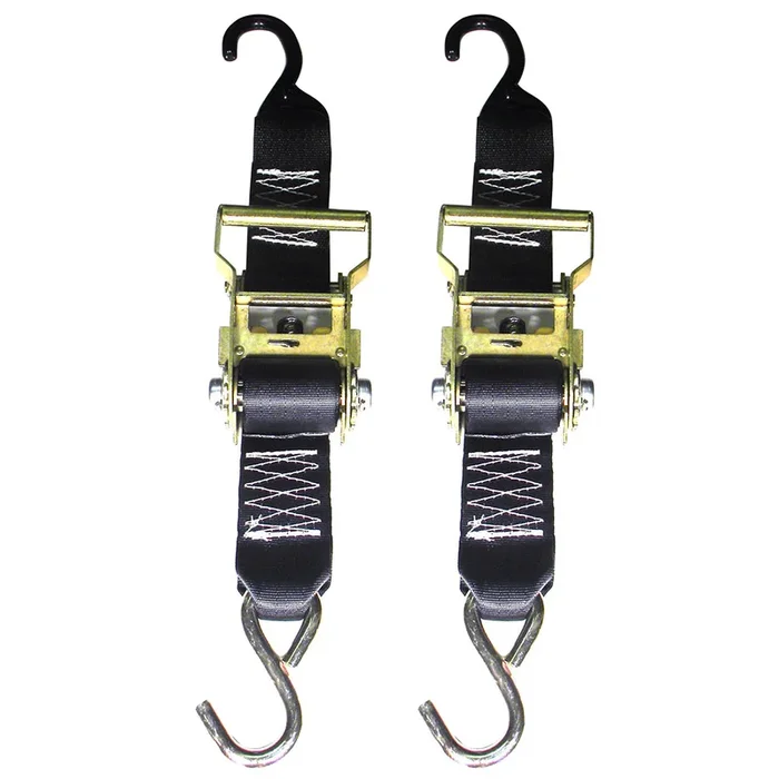 Rod Saver Heavy-Duty Ratchet Trailer Tie-Down – 2″ x 3′ – Pair