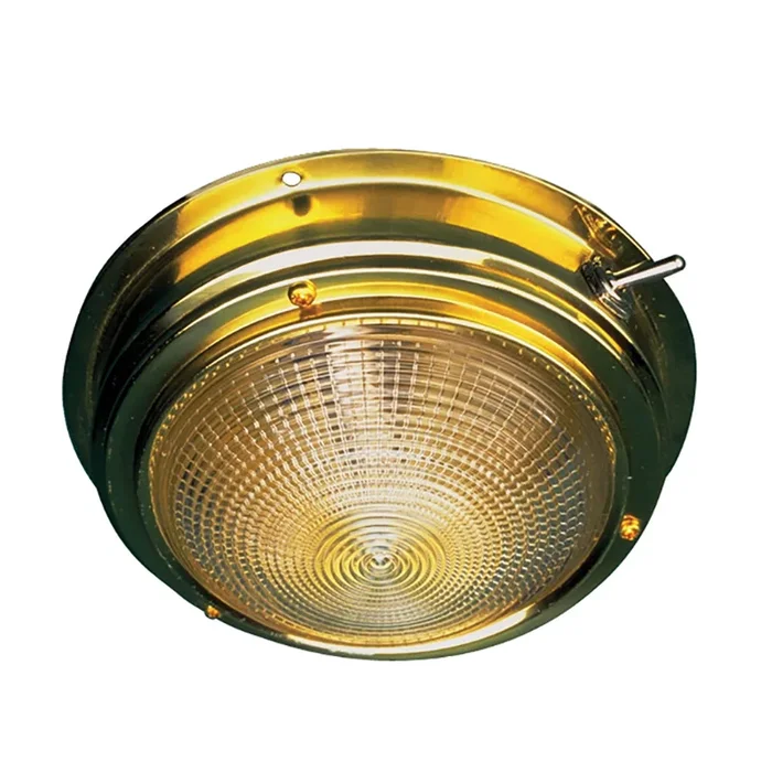 Sea-Dog Brass Dome Light – 4″ Lens