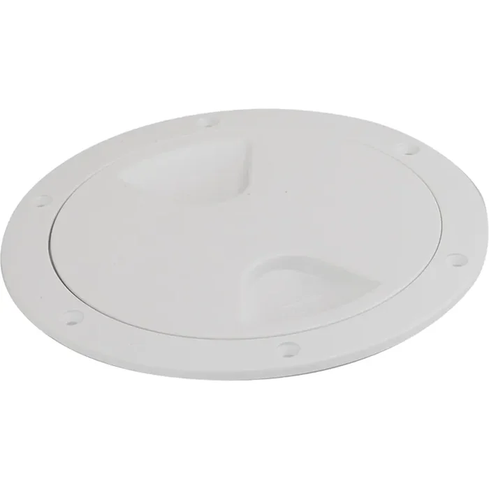 Sea-Dog Screw-Out Deck Plate – White – 5″ – 335750-1