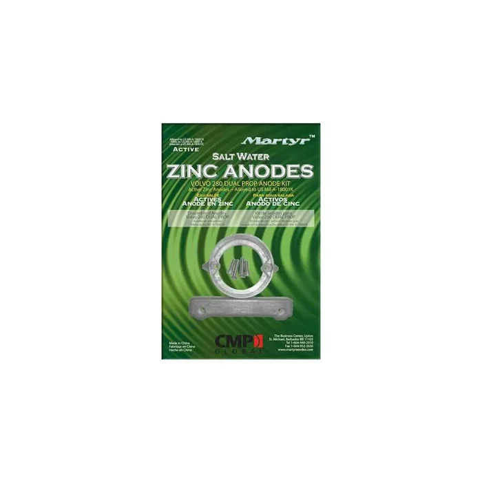 Set Zinc anodes for Volvo 280 Dual Prop N80607230222