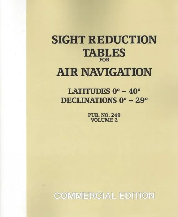 Sight Reduction Tables for Air Navigation Vol.2 [Lat.0 to 40] – [Decl.0 to 29]