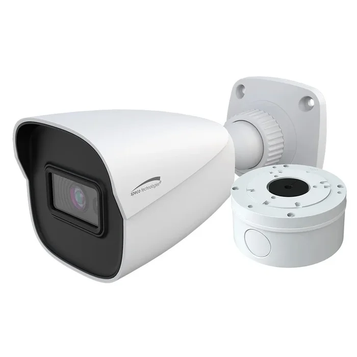 Speco 4MP H.265 AI Bullet IP IR Camera – 2.8mm Lens Junction Box [O4B9]
