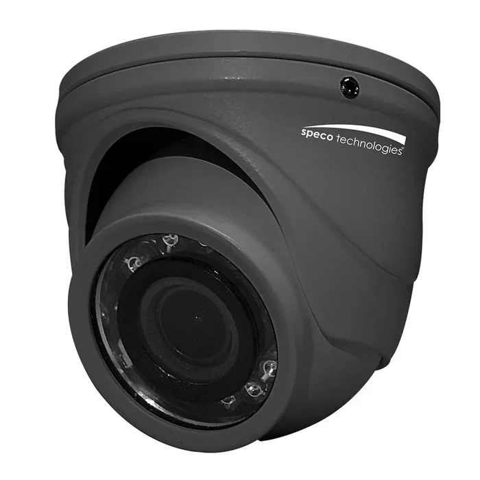 Speco 4MP HD-TVI Mini IR Turret w/2.9mm Lens – GreyHT471TG – HT471TG