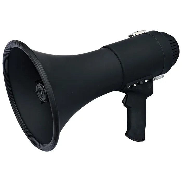 Speco All-Black Deluxe Megaphone w/Siren – 15W