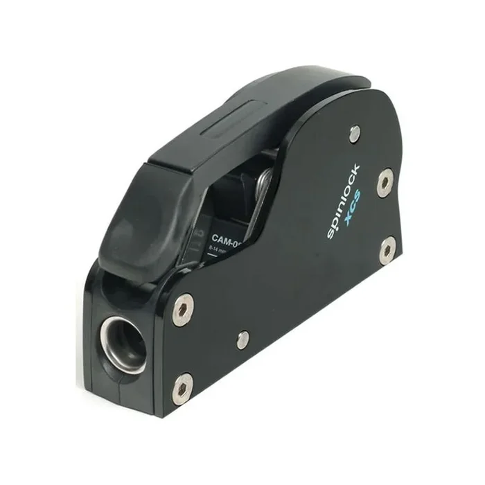Spinlock XCS High-Performance Black Vertical Single Stopper Ø12-16mm for Boats and Regattas, 1200 kg Capacity, Ergonomic Handle, Innovative Design
