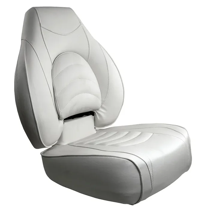 Springfield Fish Pro High Back Folding Seat – White – 1041606-1