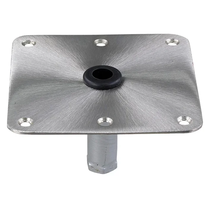 Springfield KingPin™ 7″ x 7″ Stainless Steel Square Base (Threaded)