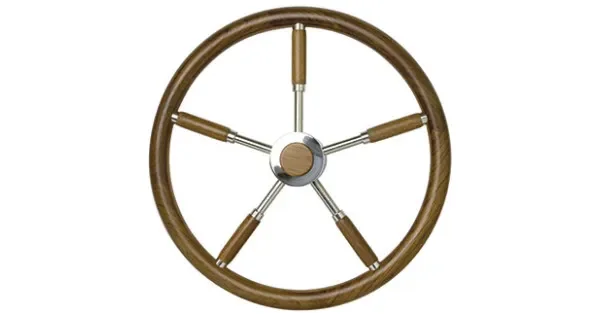 Stainless Steel Helmsmann`s wheels with Teak grip 500mm