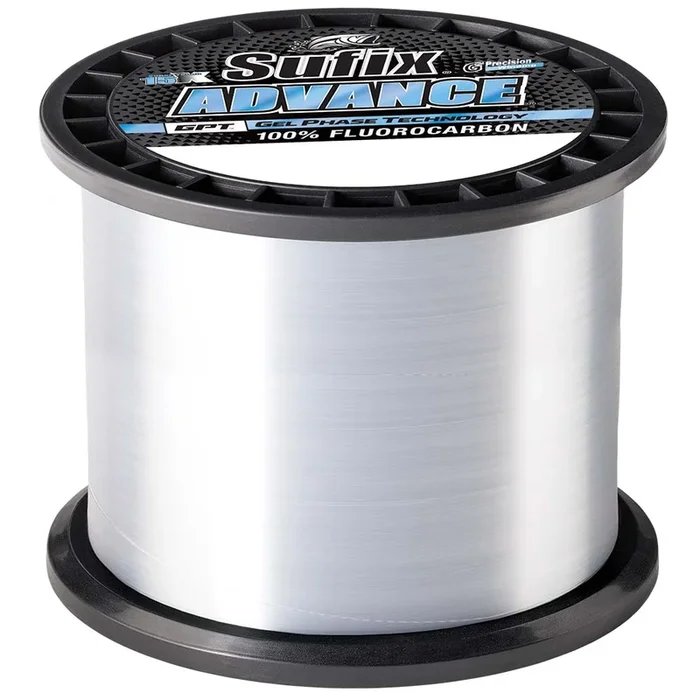 Sufix Advance Fluorocarbon – 12lb – Clear – 1200 yds [679-1012C]