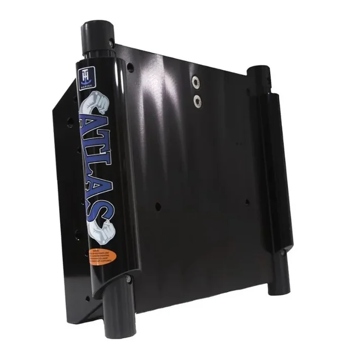 T-H Marine ATLAS™ 8″ Set Back Hydraulic Jack Plate – Glossy Black Anodized