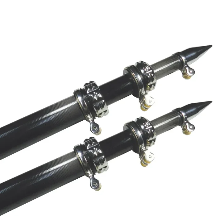 TACO 20‘ Carbon Fiber Outrigger Poles – Pair – Black – OT-4200CF