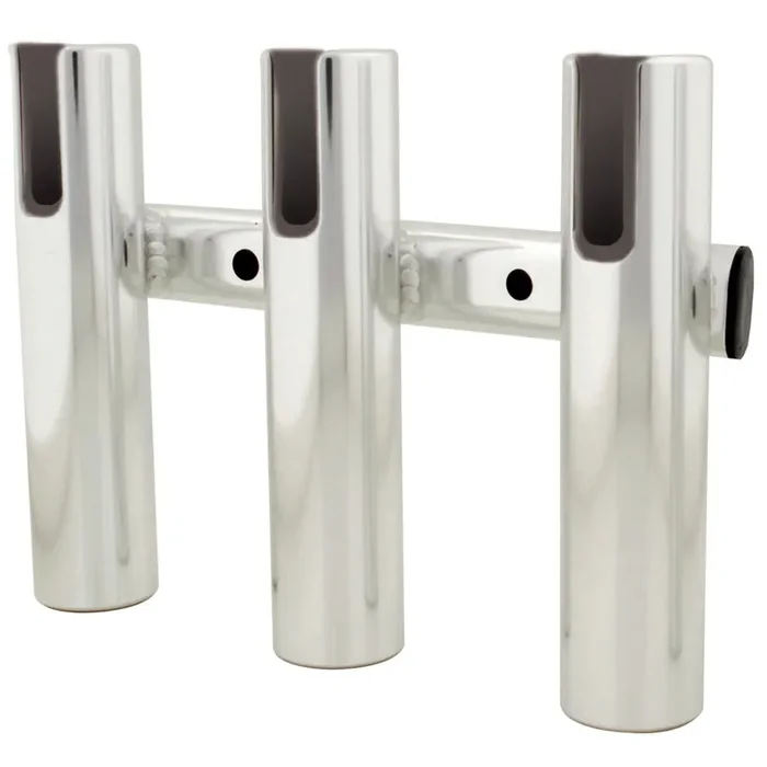 TACO 3-Rod Holder Rack – Brushed Aluminum