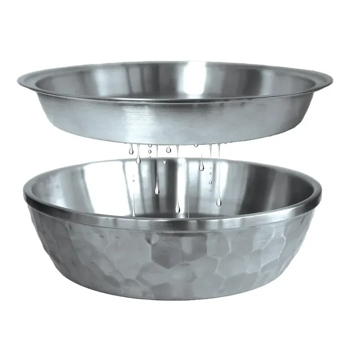 Toadfish 12-Inch Stainless Steel Seafood Bowl with Dual-Layer Design – 8073