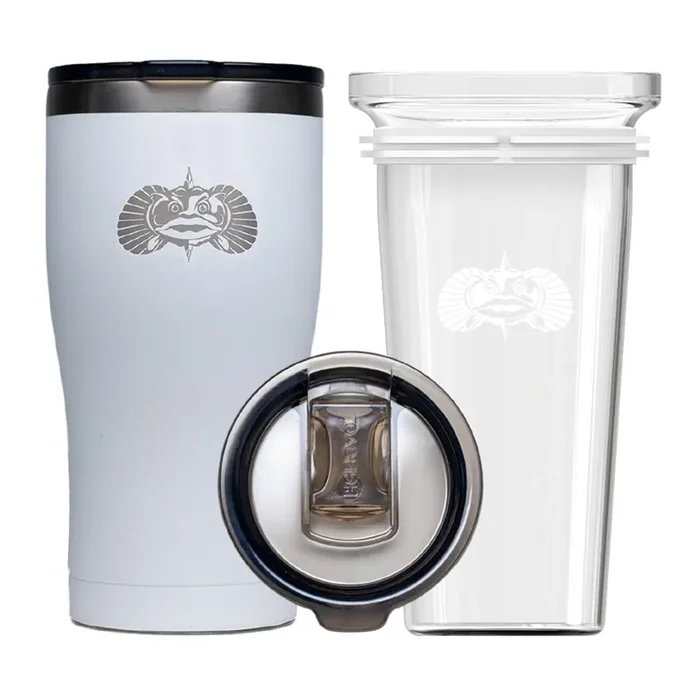 Toadfish Non-Tipping 20oz Tumbler – White – 1133