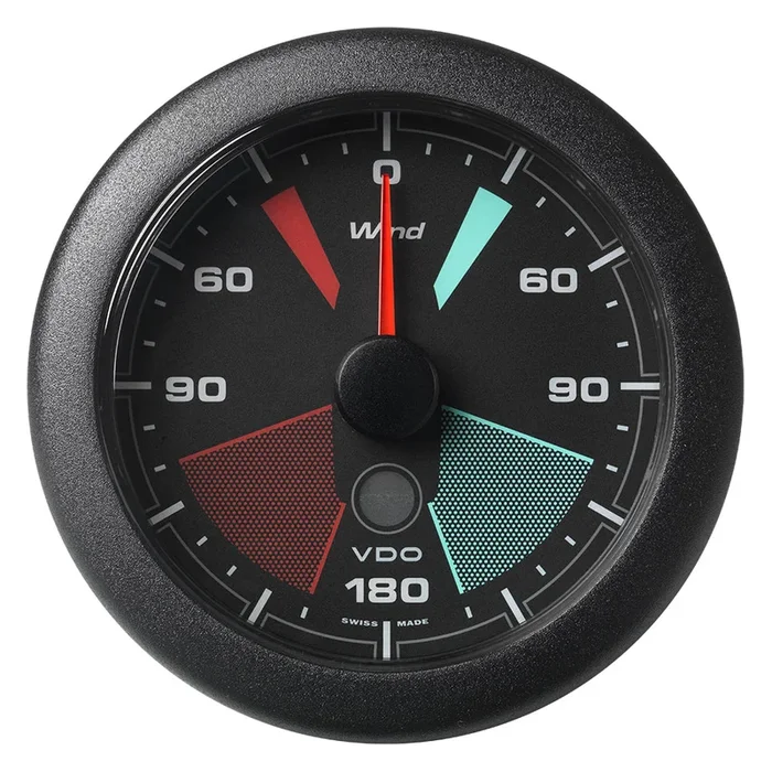 Veratron 3-3/8″ (85MM) OceanLink Apparent/True Wind Angle Gauge – Black Dial Bezel [A2C1957400001]