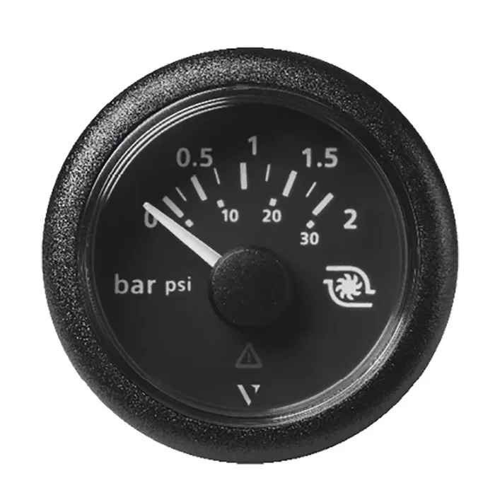 Veratron 52MM (2-1/16″) ViewLine Boost Pressure Gauge 2 Bar/30 PSI – Black Dial Round Bezel [A2C59514149]