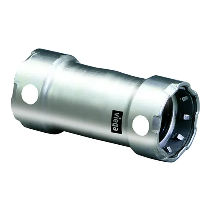 Viega MegaPress 2″ Stainless Steel 304 Coupling w/o Stop – Double Press Connection – Smart Connect Technology