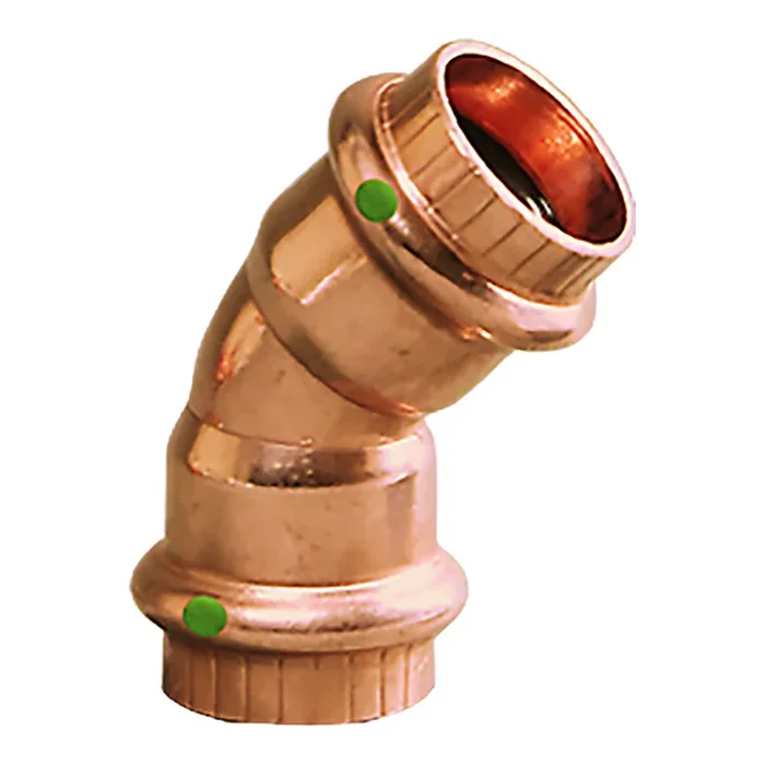 Viega ProPress 1/2″ – 45° Copper Elbow – Double Press Connection – Smart Connect Technology