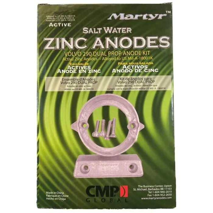 VOLVO 290 Duo Prop Kit Zinc Anodes Interchangeables with the Original ones N80607230207