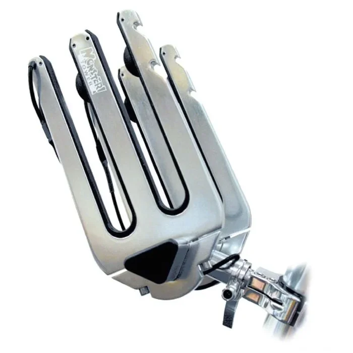 Wakeboard Rack for 2 Boards – Brushed Anodized Aluminium with Quick Coupling System, UV-Resistant Bands, and Durable Stainless Steel Brackets – Ideal for Nautical Adventures