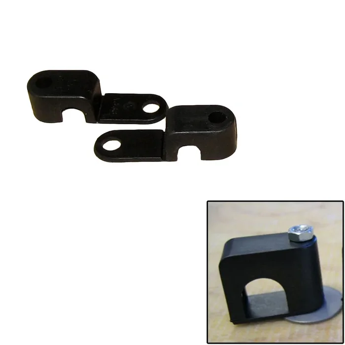 Weld Mount Single Poly Clamp f/1/4″ x 20 Studs – 3/8″ OD – Requires 1″ Stud – Qty. 25