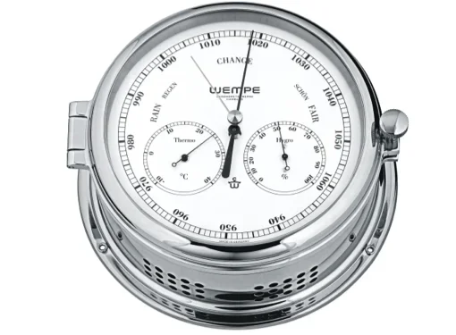 Wempe Admiral Series II Barometer with Thermometer/Hygrometer Combination 185mm – Chrome Case