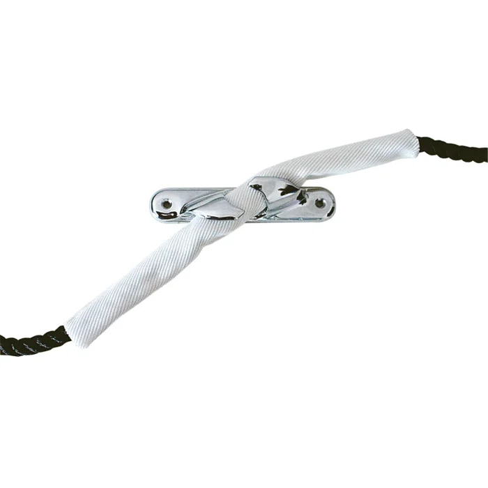 White Polyester Rope Protection Sheath with Velcro Fastening for Boating and Yachting Essentials