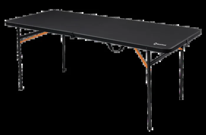 Wildtrak™ 6ft Bi-Fold Camp Table, Heavy Duty, Waterproof, Carry Handle 182x76x73cm