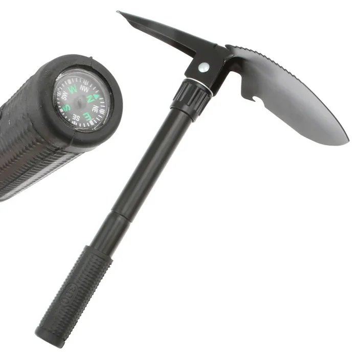 Wildtrak™ Multi Purpose Camp Tool, Shovel, Pick and Compass